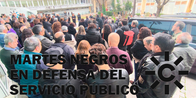 Los Martes Negros en defensa del Servicio Público